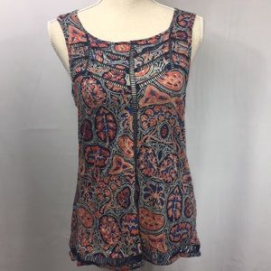 Cute Lucky Brand boho stretch top